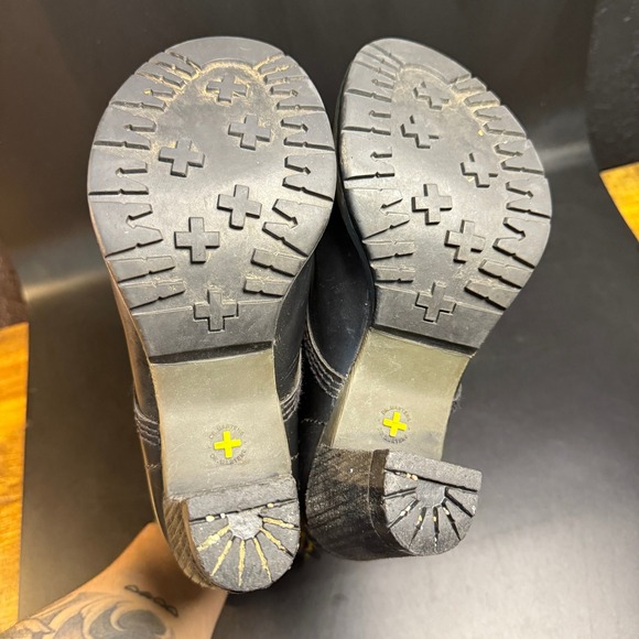 Dr. Martens Darcy Heeled Lace Up‎ Boots Black Leather Women's US 7 UK 5 - Picture 6 of 7